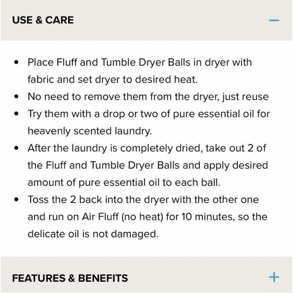 Norwex Fluff and Tumble Dryer Balls Set of 3 Nordic Design NWT - Picture 6 of 8